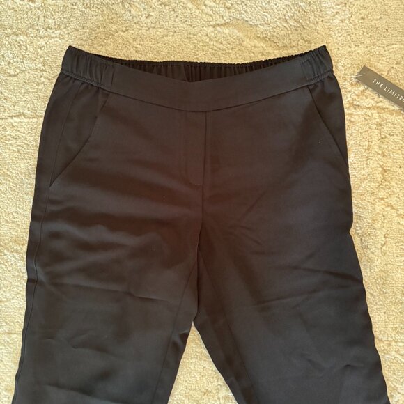 The Limited Black Sz 0 Elastic Waist Pull On Slim Leg Casual Pants NWT - Picture 2 of 10